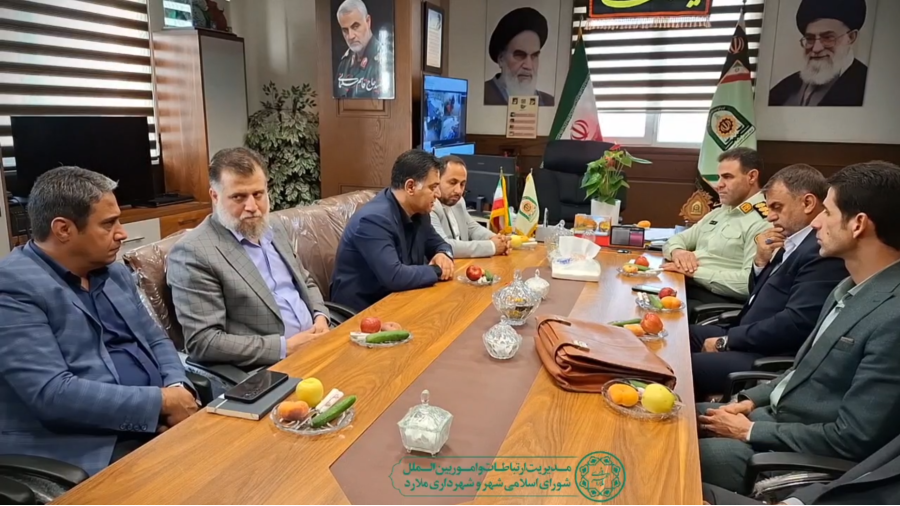دیدار مدیریت شهری ملارد با فرمانده نیروی انتظامی به مناسبت هفته نیروی انتظامی
