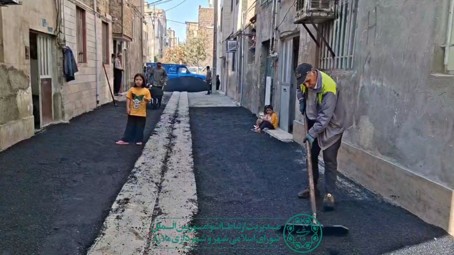 ملارد شهری بسوی توسعه وآبادانی  نهضت آسفالت شهرداری ملارد : کوچه‌های ۴ و ۵ تختی جنوبی نفس تازه کردند