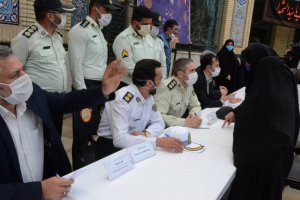 میز خدمت در مصلی نماز جمعه شهر ملارد برگزار شد