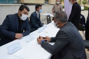 میز خدمت در مصلی نماز جمعه شهر ملارد برگزار شد