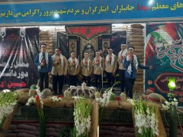 گلباران مزار شهدا به مناسبت هفته دفاع مقدس