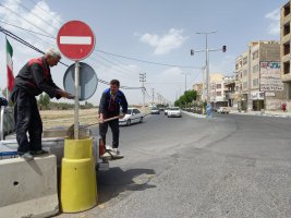  شهرداری ملارد در راستای ایمن سازی و ساماندهی معابر شهری تمام قد پای کار است.