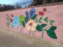 رنگ آمیزی دیوارهای خیابان شهید مطهری و بلوار شهید راغب و نقاشی دیواری در بوستان فدک