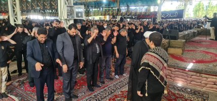 اقامه عزای حسینی در آستان مقدس امام زاده ابراهیم (ع) شهر ملارد 