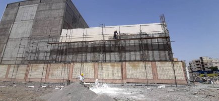 عملیات اجرای پروژه ساختمان آتش نشانی بلوار الغدیر شهر ملارد