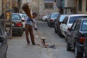 حضور مدافعان پاکی و پاکیزگی در اجرای جمعه ی جهادی در شهر ملارد  