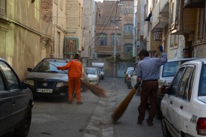 حضور مدافعان پاکی و پاکیزگی در اجرای جمعه ی جهادی در شهر ملارد