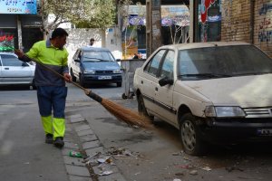 حضور مدافعان پاکی و پاکیزگی در اجرای جمعه ی جهادی در شهر ملارد  