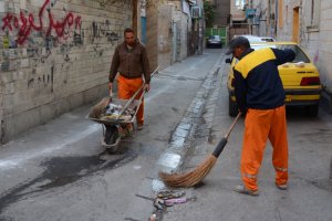 حضور مدافعان پاکی و پاکیزگی در اجرای جمعه ی جهادی در شهر ملارد  