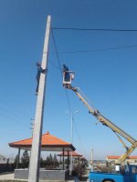 رفع قطعی شبکه هوائی  برق در بوستان ورزش و شهدای گمنام