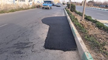 اجرای دور جدید لکه گیری و روکش آسفالت معابر شهر ملارد