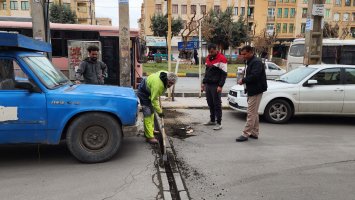 همت و کار وتلاش در جمعه جهادی آخر سال ۱۴۰۲