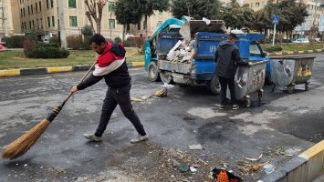 همت و کار وتلاش در جمعه جهادی آخر سال ۱۴۰۲