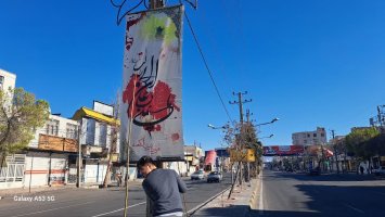  بمناسبت فرارسیدن ایام لیالی قدر و شهادت مولای متقیان امیر مومنان ، حضرت علی (ع) شهر ملارد سیاه پوش شد