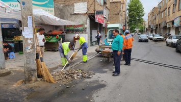 هفتمین مرحله از طرح محله محور جمعه های جهادی در سطح شهر ملارد به اجرا درآمد