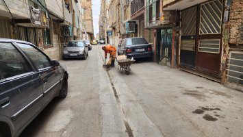 هفتمین مرحله از طرح محله محور جمعه های جهادی در سطح شهر ملارد به اجرا درآمد