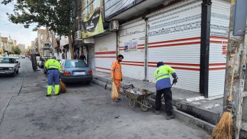 شانزدهمین مرحله از طرح محله محور جمعه های جهادی در سطح شهر ملارد به اجرا درآمد