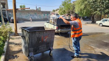 بیست و پنجمین مرحله از طرح محله محور جمعه های جهادی در خیابان ایثارگران شهر ملارد