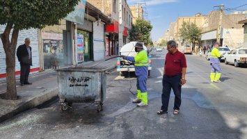 بیست و ششمین مرحله از طرح محله محور جمعه های جهادی در خیابان اطلس غربی شهر ملارد 