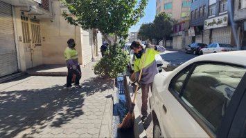 بیست و هشتمین مرحله از طرح محله محور جمعه های جهادی در خیابان دانش غربی شهر ملارد به اجرا درآمد