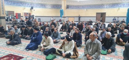 دیدارشهردارواعضای شورای اسلامی شهر با نمازگزاران مسجد جامع خامس آل عبا 