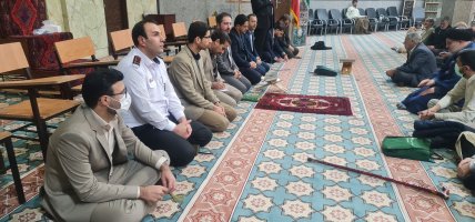 دیدارشهردارواعضای شورای اسلامی شهر با نمازگزاران مسجد جامع خامس آل عبا