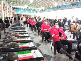 حضور ریاست و پرسنل خدوم سازمان آتشنشانی و خدمات ایمنی ملارد در مراسم یادواره شهدای اقتدار، مدافع حرم و امنیت شهرستان ملارد