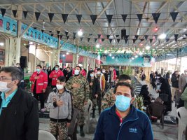 حضور ریاست و پرسنل خدوم سازمان آتشنشانی و خدمات ایمنی ملارد در مراسم یادواره شهدای اقتدار، مدافع حرم و امنیت شهرستان ملارد