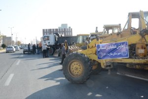 رزمایش عملیات زمستانی شهرداری ملارد زمستان 1401 