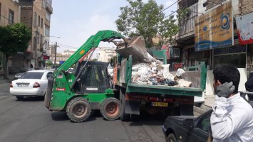  نخاله های معابر سطح شهر جمع آوری گردید.