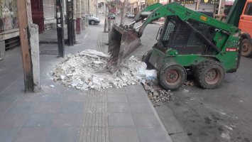  جمع آوری گسترده نخاله های سطح معابر شهر ملارد