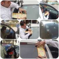 نصب برچسب های خودروهای سرویس مدارس دارای مجوز قانونی