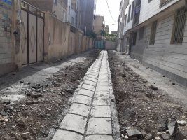عملیات جدولگذاری معابر شهری در دست اجراست.