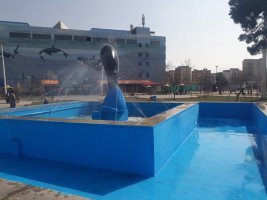 استخر های ذخیره آب در پارکهای سطح شهر پاکسازی و رنگ آمیزی می گردد