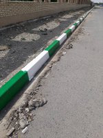 اجرای 5000 متر طول رنگ آمیزی جداول در خرداد1400