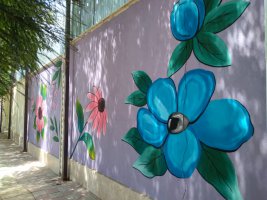 ادامه نقاشی دیواری در بوستان لاله ملارد