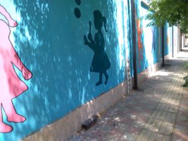 اجرای نقاشی دیوار ی در بوستان لاله ملارد