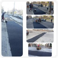 اتمام اجرای آسفالت پیست دوچرخه سواری در لاین شرقی بلوار ارغوان