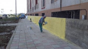 رنگ آمیزی و پاکسازی دیوارهای سطح شهر ملارد