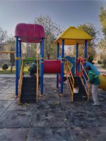 ضد عفونی وسائل بازی کودکان در بوستان های شهر ملارد
