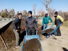  اجرای خاک و کود دهی به سطوح فضای سبزدر شهر ملارد آغاز گردید 
