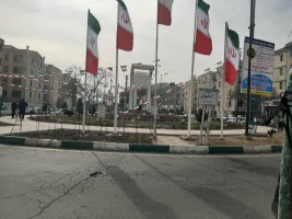 آذین بندی شهر ملارد به مناسبت گرامیداشت دهه مبارک فجر