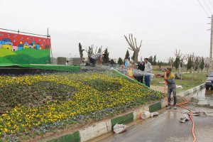 اجرای جانمایی و نصب المانهای نوروزی در سطح شهر ملارد