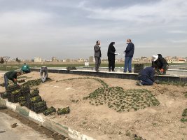 بازدید شهردار ملارد از روند اجرای المان های شهری