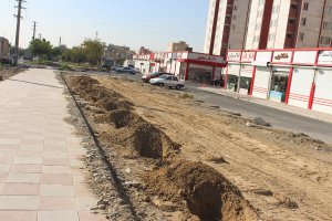 احداث فضای سبز حاشیه بلوار نیایش جنب مجتمع فرهنگیان