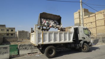 جمع آوری مراکز غیر مجاز ضایعاتی خیابان مطهری سرآسیاب