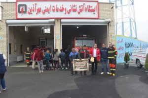 گزارش تصویری افتتاح ایستگاه آتش نشانی مهر آذین 