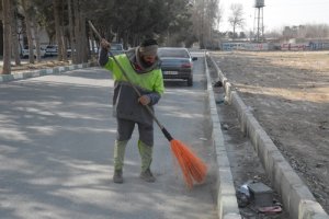 مرحله ای از اجرای طرح جمعه های جهادی شهرداری ملارد  دوازدهم اسفند ماه 