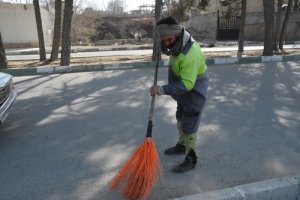 مرحله ای از اجرای طرح جمعه های جهادی شهرداری ملارد  دوازدهم اسفند ماه 