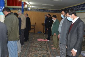 دیدار شهردار و اعضای شورای شهر با اهالی و نمازگزاران مسجد امام حسین (ع)  در ملارد